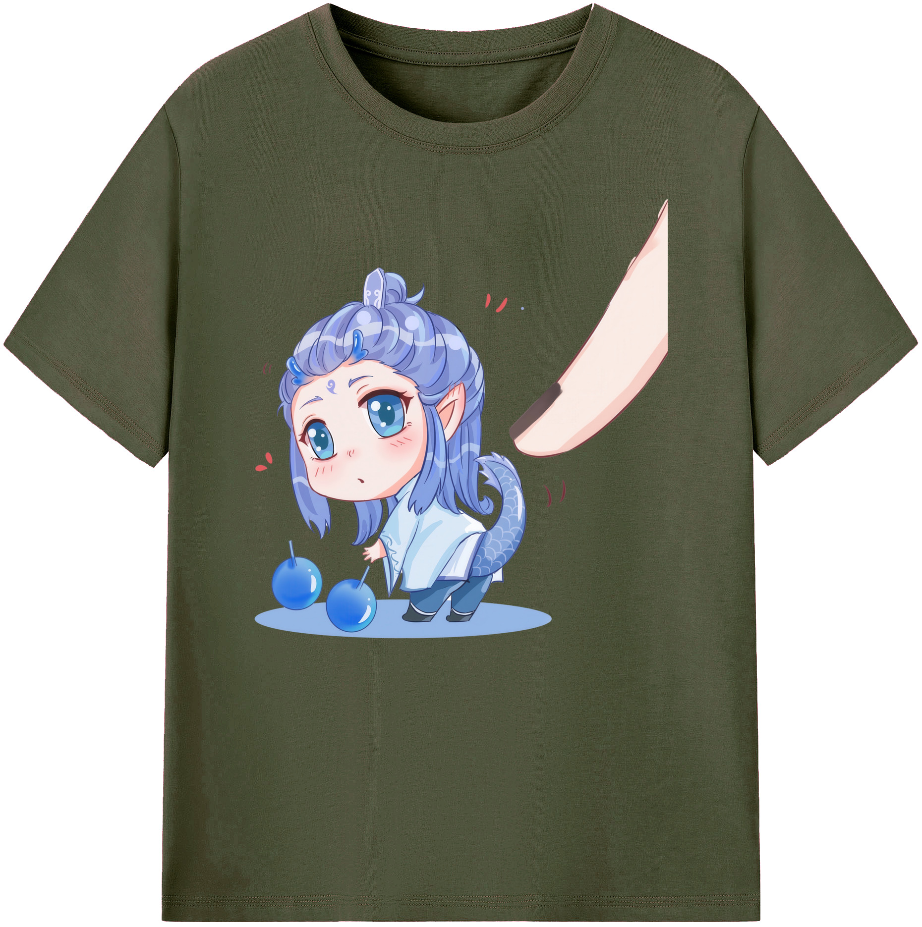 （画像用） Ne Zha 2 ナタ 魔童の大暴れ 綿100％ メンズ半袖Tシャツ｜肌触りやわらか＆通気性